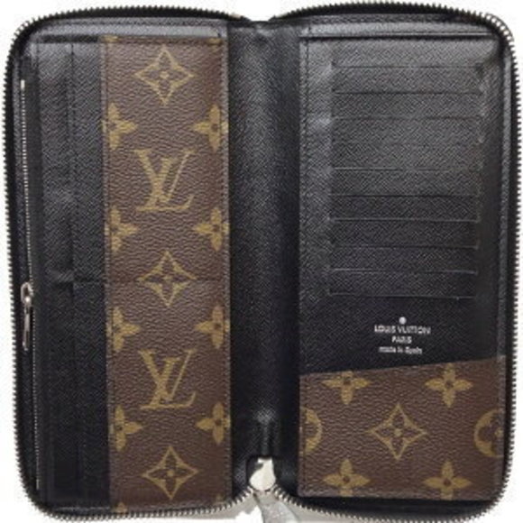LOUIS VUITTON Long Wallet Macassar Zippy Vertical Brown - Picture 4 of 8